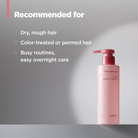 AMOS PROFESSIONAL product staged on bedroom nightstand for overnight use