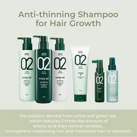 AMOS PROFESSIONAL showing scalp-to-tip application to support full-hair nourishment