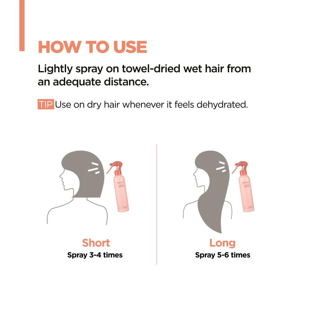 AMOS PROFESSIONAL stylist spraying hair demonstrating salon-quality results