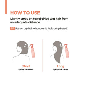 AMOS PROFESSIONAL stylist spraying hair demonstrating salon-quality results