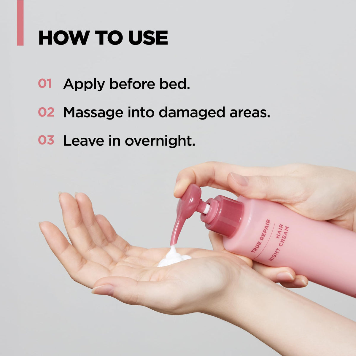 AMOS PROFESSIONAL stylist applying night cream during salon demonstration