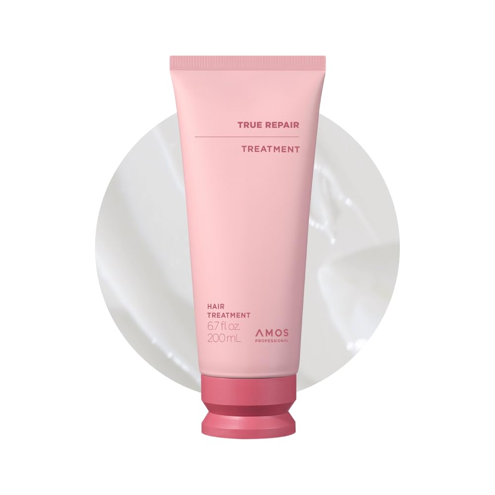 AMOS PROFESSIONAL front packaging showing mask jar and branding for salon-grade care