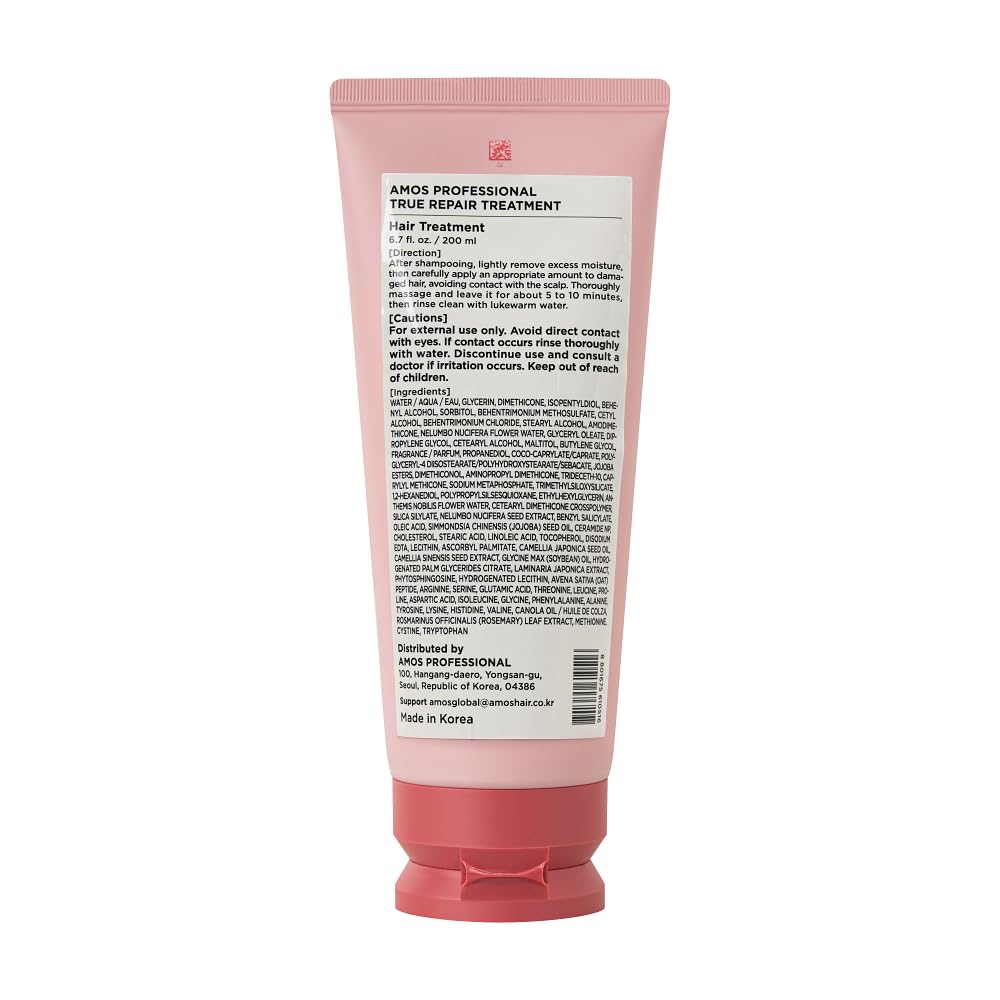 AMOS PROFESSIONAL jar on bathroom shelf conveying everyday use and salon-quality treatment
