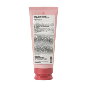 AMOS PROFESSIONAL jar on bathroom shelf conveying everyday use and salon-quality treatment