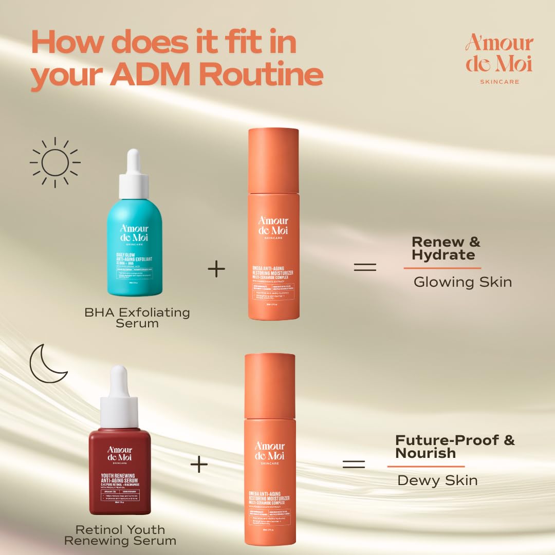 Amour De Moi ingredients shot with pomegranate and tremella emphasizing antioxidant hydration