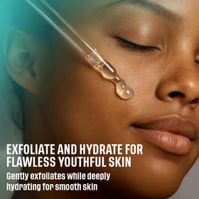 Amour De Moi close-up of serum droplet texture with hyaluronic smoothing effect