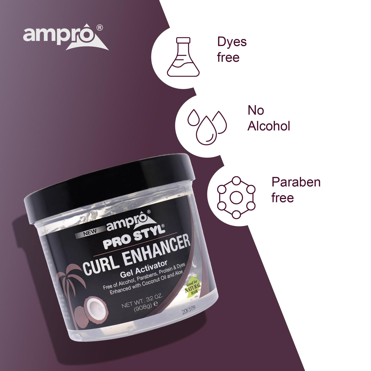 AmPro product label close-up showing ingredients and formulation benefits