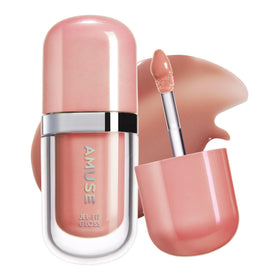 Amuse front packaging showing OAT VANILLA shade and glossy tube benefit