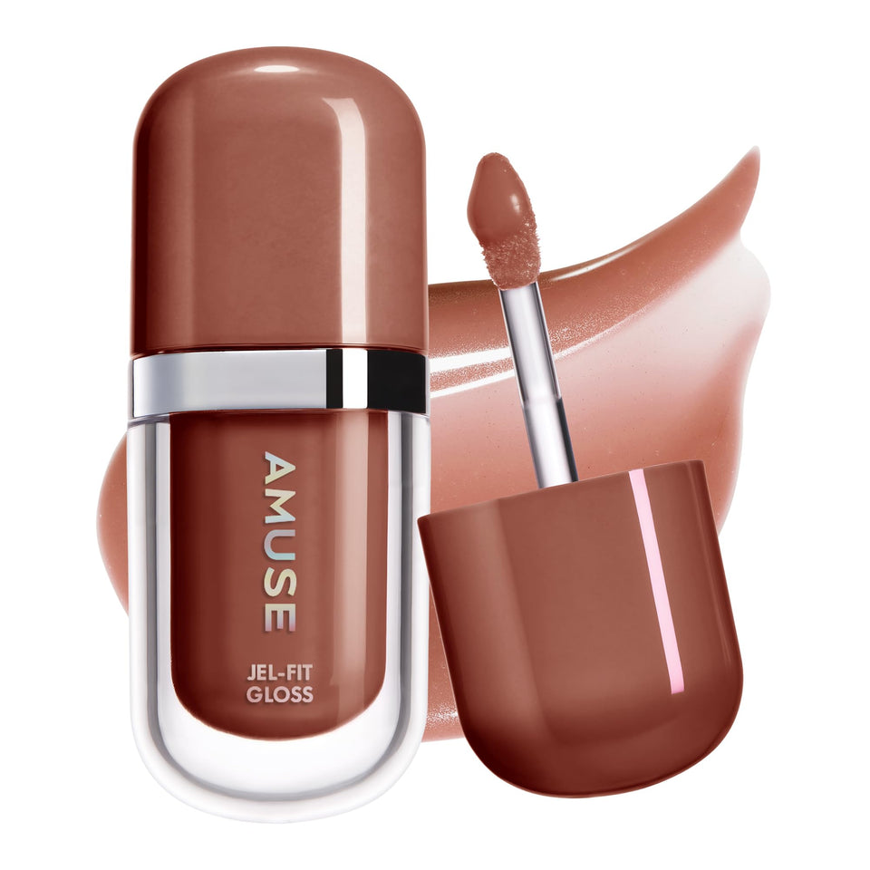 Amuse front packaging showing PUDDING gloss and benefit of glossy pigment