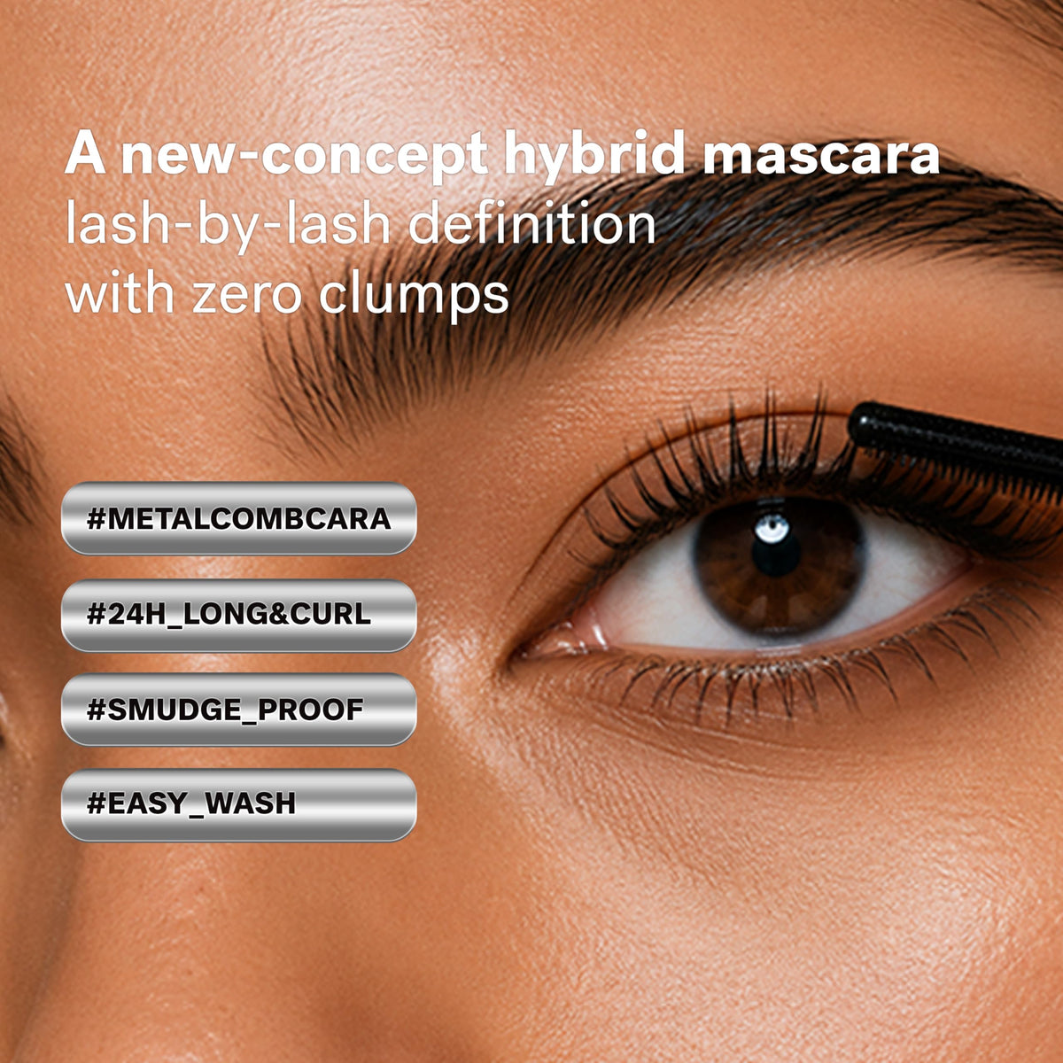Amuse bristle comb texture separating lashes cleanly