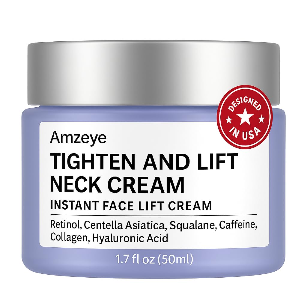 AMZEYE jar front view showing product branding and firming cream benefit