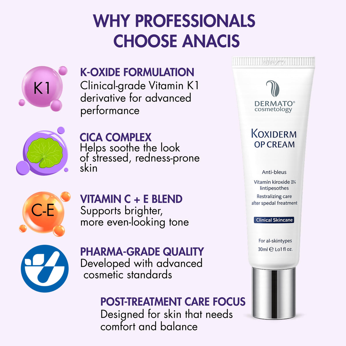 Applying Anacis cream to under-eye area to reduce visible discoloration