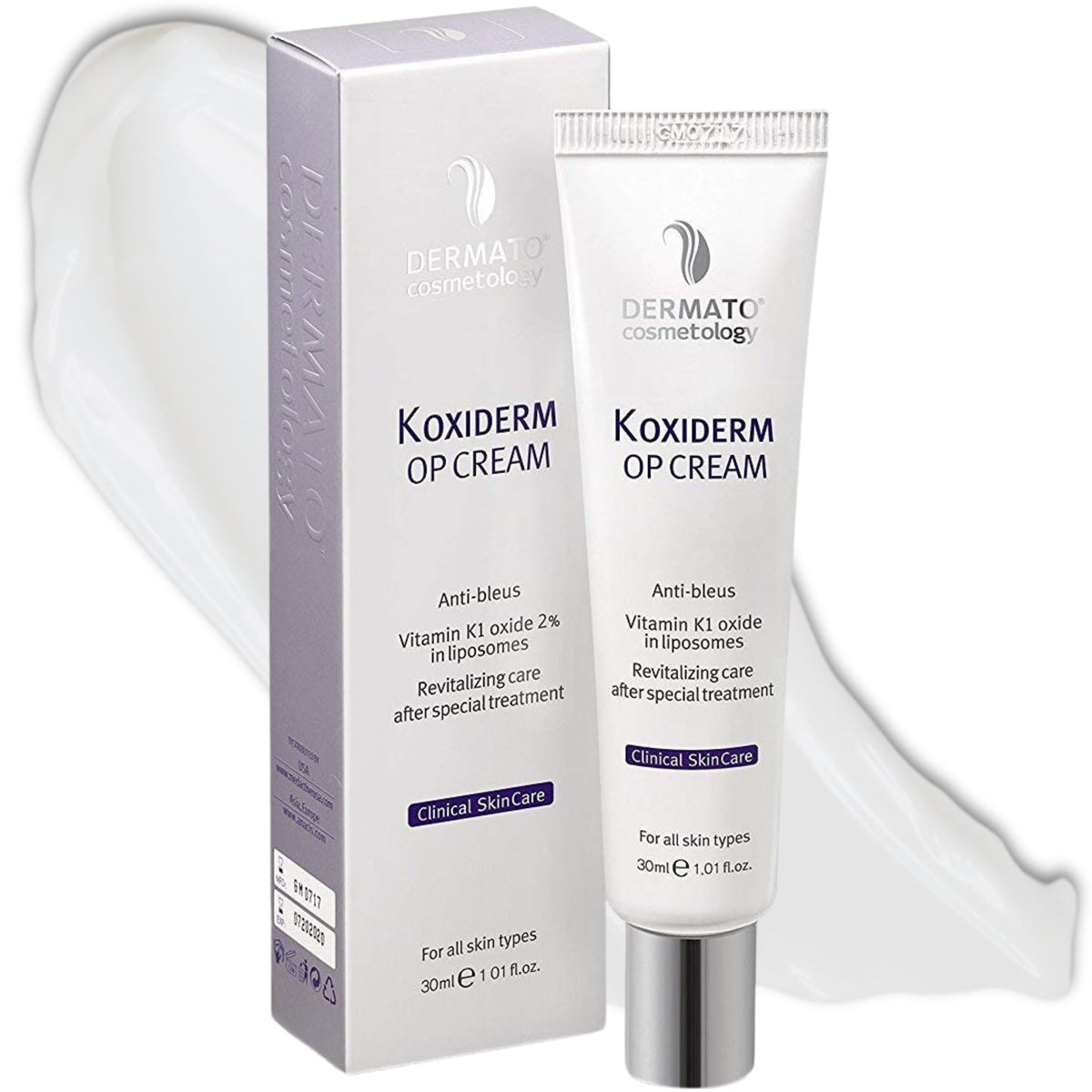 Anacis front packaging showing Oxiderm Cream for clearer-looking skin