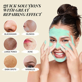 ANAI RUI applicator next to open jars for hygienic, even mask application