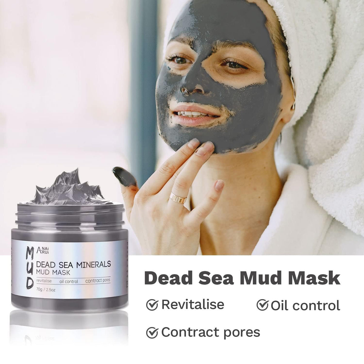 ANAI RUI applicator brush with mask demonstrating even application and less waste