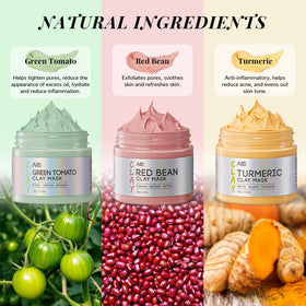 ANAI RUI green tomato mask texture close-up demonstrating oil-absorbing clay