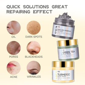 ANAI RUI mask being applied to model to show coverage and oil-control benefit