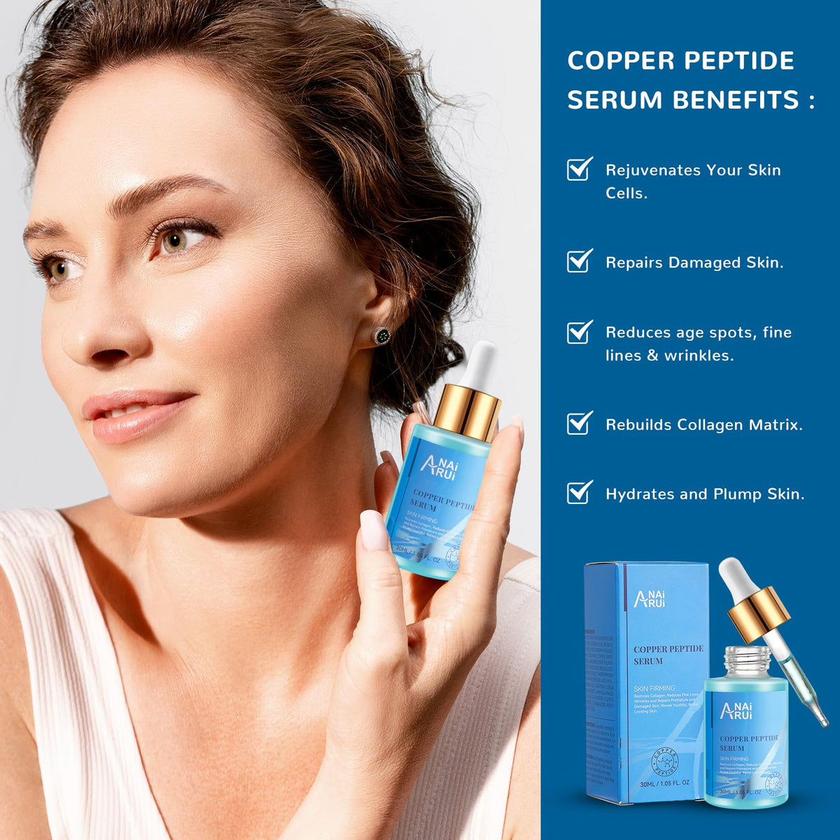 ANAI RUI pipette dispensing serum, showing smooth texture and quick absorption