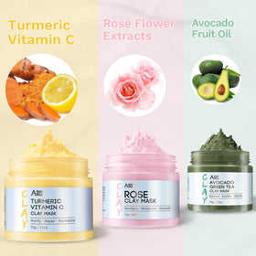 ANAI RUI turmeric mask pots with bright color highlighting spot-brightening benefits
