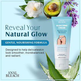 anal bleach texture close-up highlighting creamy, fast-absorbing formula