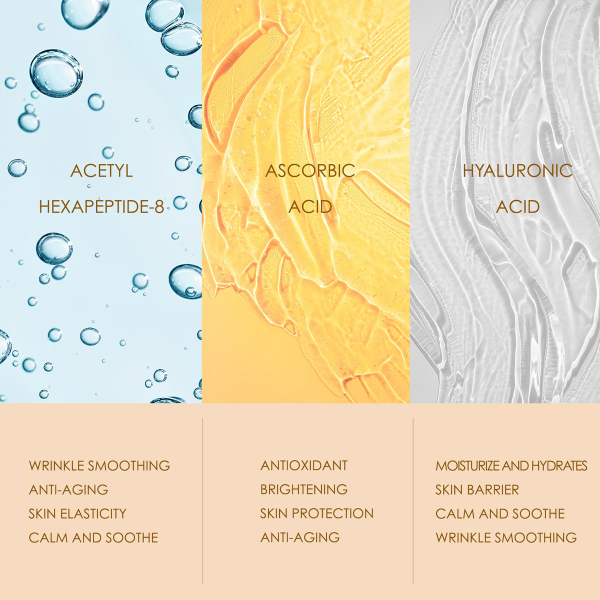ANAREAL before and after comparison highlighting reduced puffiness effect