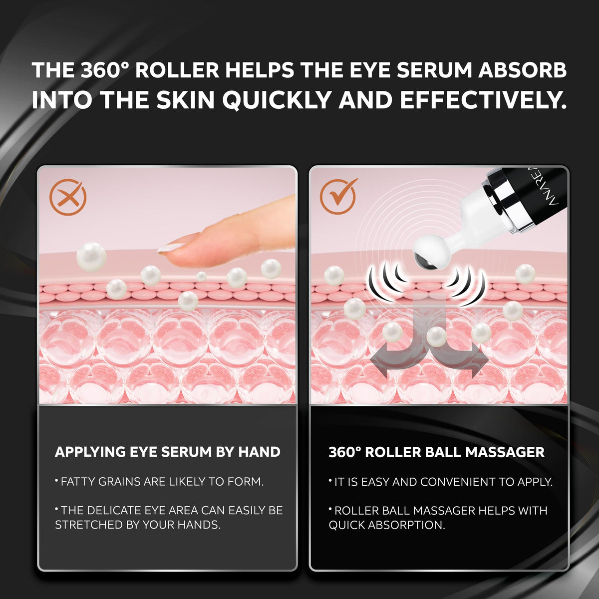 ANAREAL label close-up listing key actives to show ingredient transparency