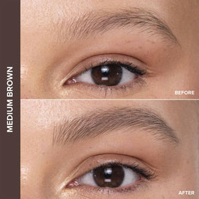 Anastasia Beverly Hills rear spoolie and cap showing grooming tool and blending benefit