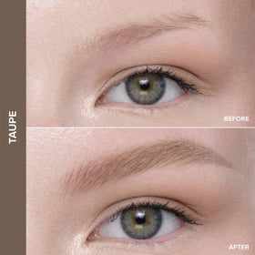 Anastasia Beverly Hills spoolie with pencil demonstrating blending for polished brows