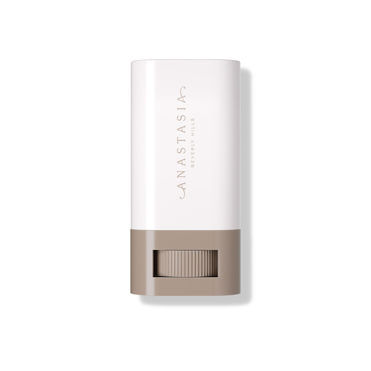 Anastasia Beverly Hills stick held in hand to show size and easy portability benefit