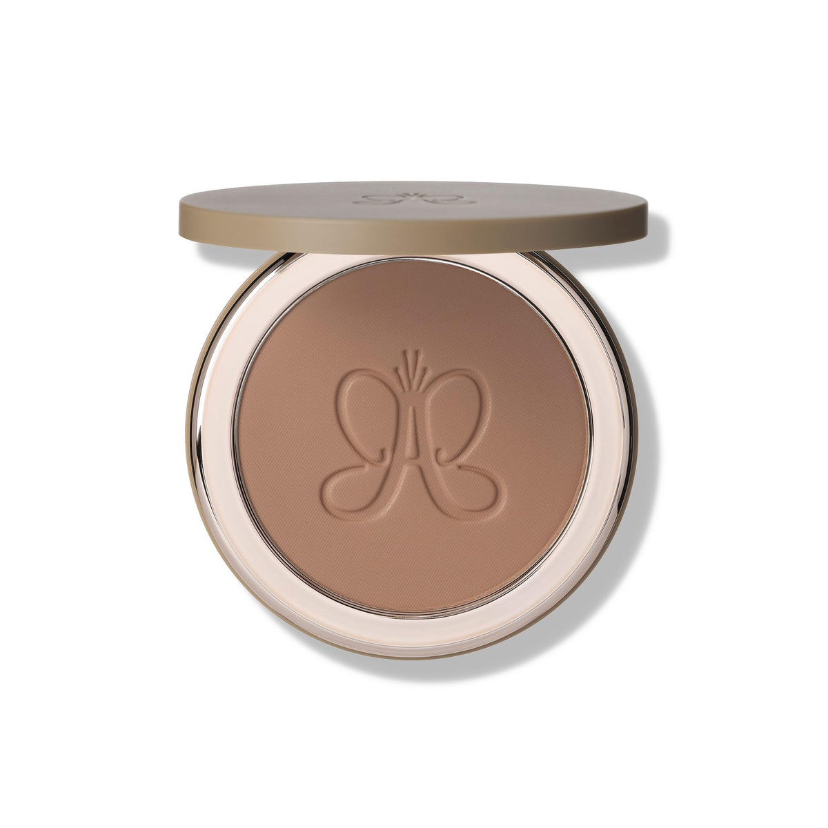 Anastasia Beverly Hills front compact view showing sleek packaging and portability benefit