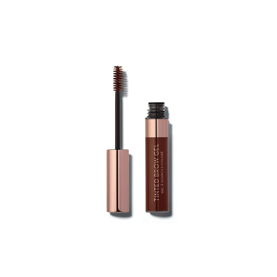 Anastasia Beverly Hills front packaging showing auburn tinted brow gel benefit of clear product identity