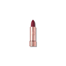 Anastasia Beverly Hills lipstick front packaging showing blackberry shade and elegant tube