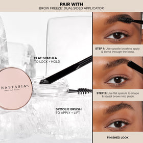 Anastasia Beverly Hills on vanity styled among skincare for daily use convenience