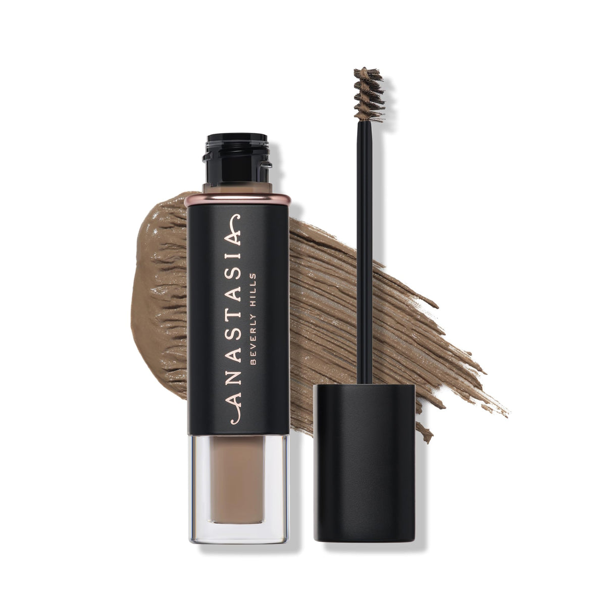 Anastasia Beverly Hills front packaging showing blonde tinted brow gel benefit: easy identification