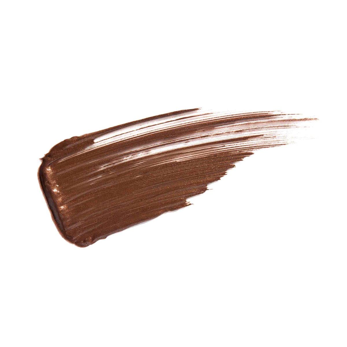 Anastasia Beverly Hills Brunette close-up of brow hairs coated to show natural hold benefit