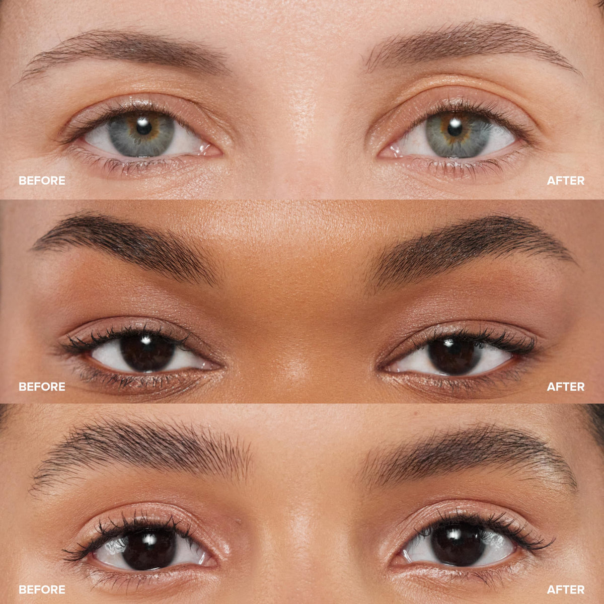 anastasia beverly hills applying clear gel to brows for controlled, natural hold