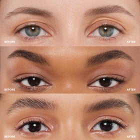 anastasia beverly hills applying clear gel to brows for controlled, natural hold