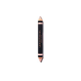 Anastasia Beverly Hills front view of dual-ended pencil showing palette and compact design for portability