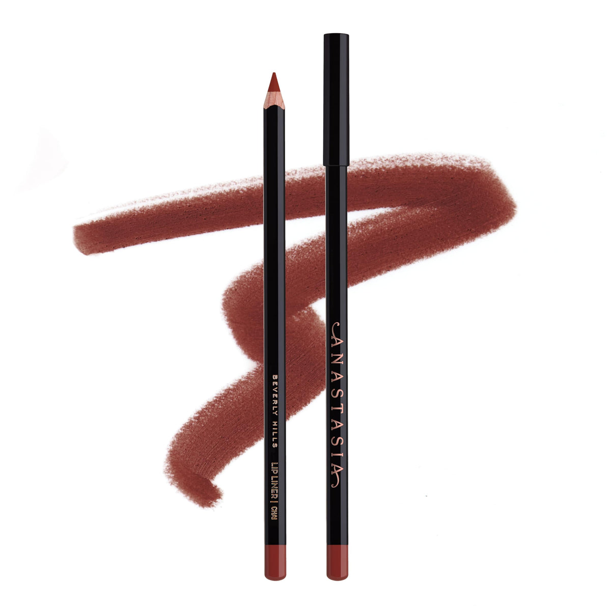 Anastasia Beverly Hills front packaging of Chai lip liner showing pencil and label for precise application