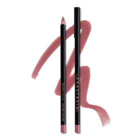 Anastasia Beverly Hills lip liner front packaging showing dusty rose shade and benefit of precise shaping