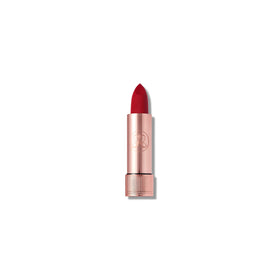 Anastasia Beverly Hills lipstick front packaging showing bold Royal Red and precise heart-shaped bullet