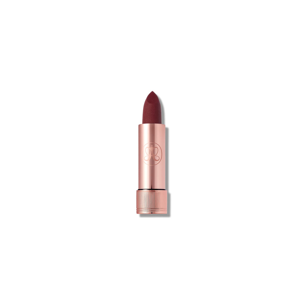 Anastasia Beverly Hills lipstick front packaging showing Rum Punch shade and sleek tube for easy application