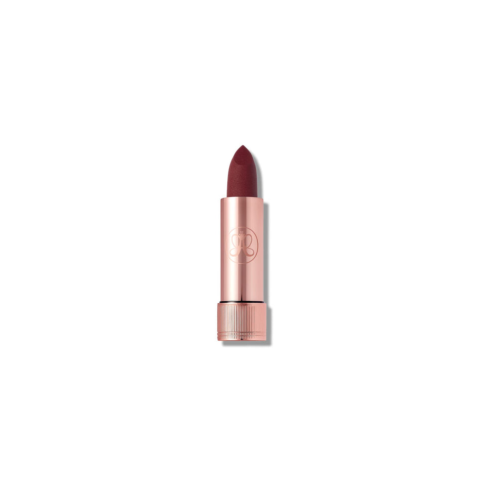 Anastasia Beverly Hills lipstick front packaging showing Rum Punch shade and sleek tube for easy application