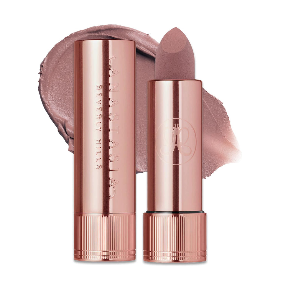 anastasia beverly hills front packaging displaying soft haze lipstick for polished presentation