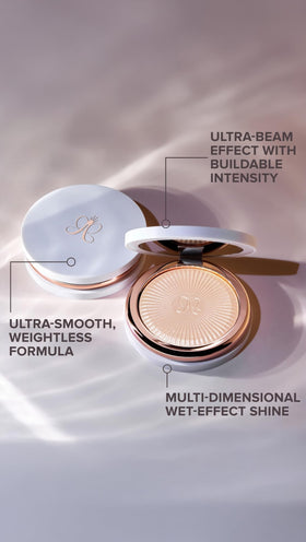 Anastasia Beverly Hills compact in lifestyle setting for travel-friendly application