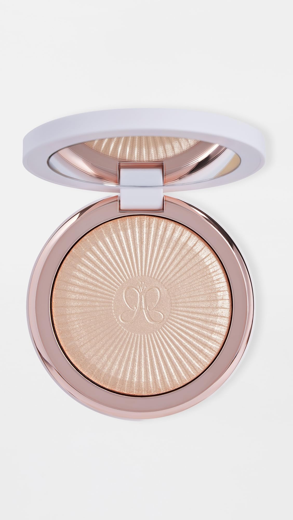 Anastasia Beverly Hills pan close-up revealing baked powder texture and high reflectivity