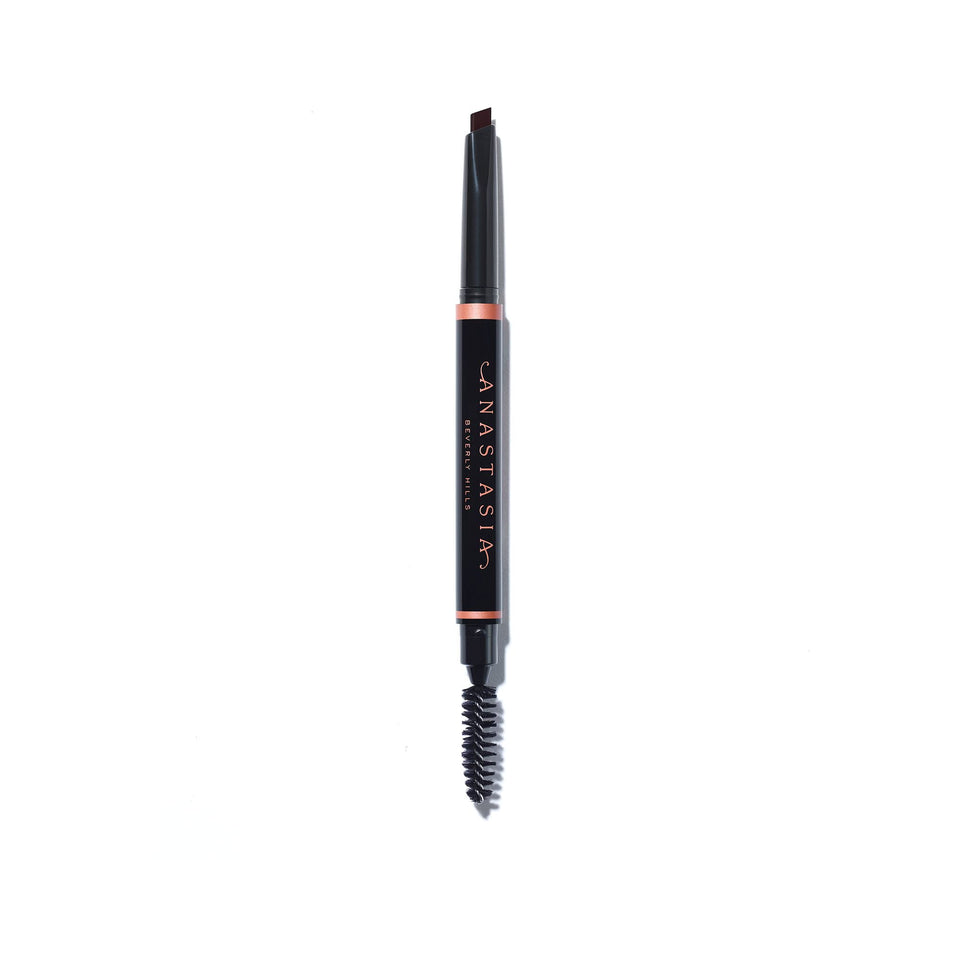 Anastasia Beverly Hills Brow Definer front view showing slim dual-ended design and Ebony shade