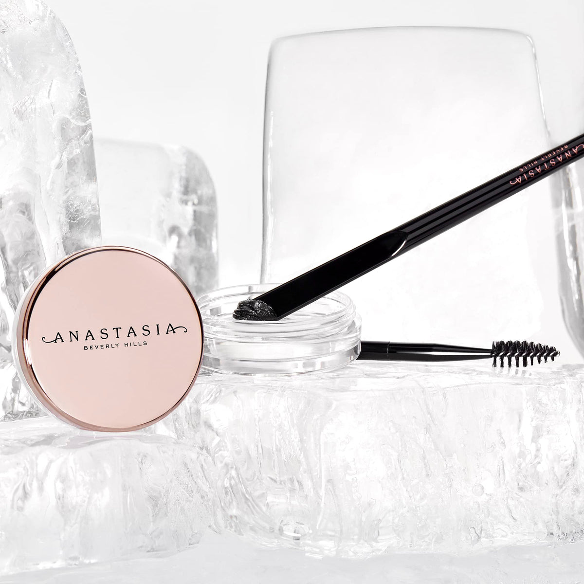 Anastasia Beverly Hills applicator in use lifting and shaping brows for definition