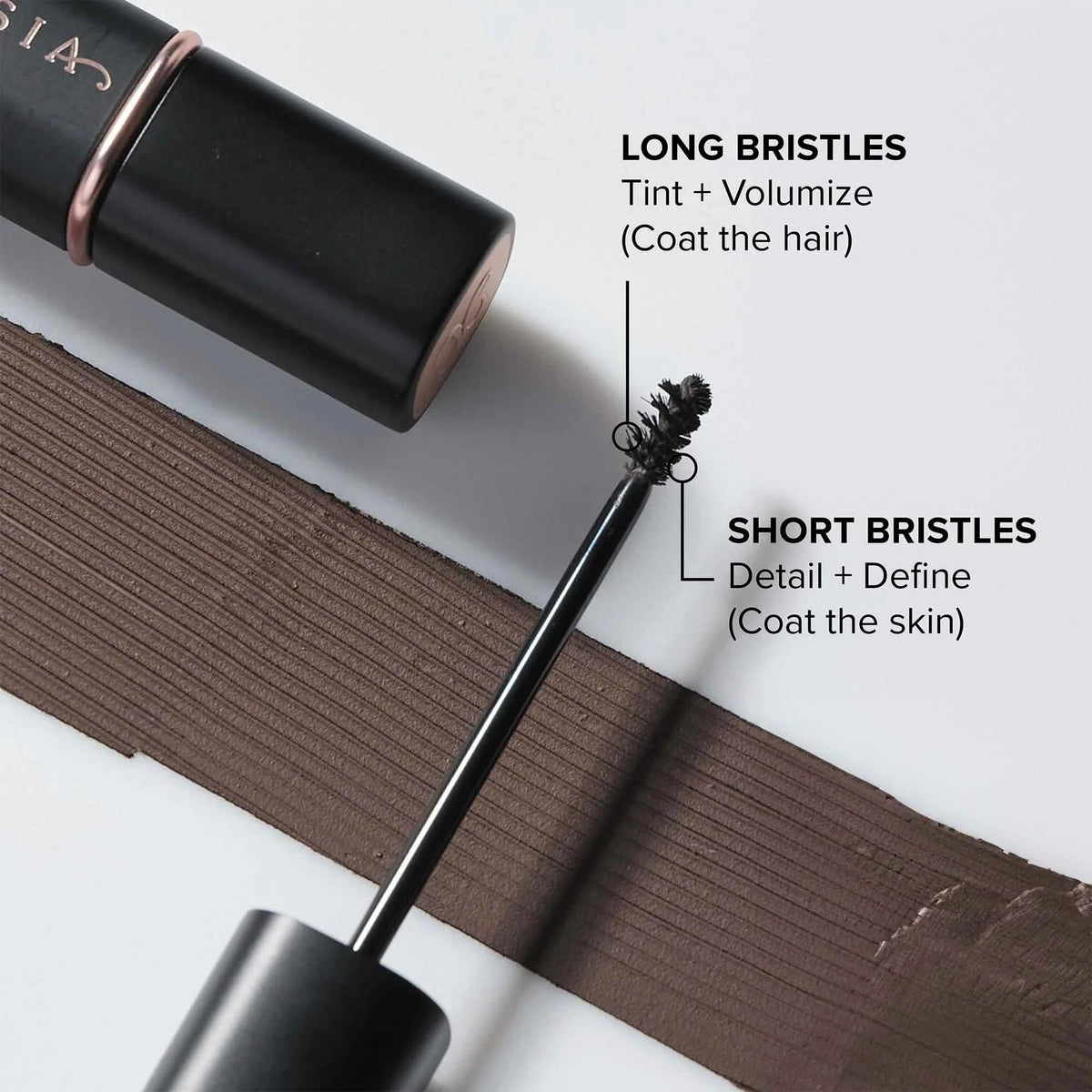 Anastasia Beverly Hills mini spoolie close-up highlighting precise control and definition
