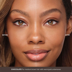 Anastasia Beverly Hills close-up texture shows fibers for visible volume and natural fullness